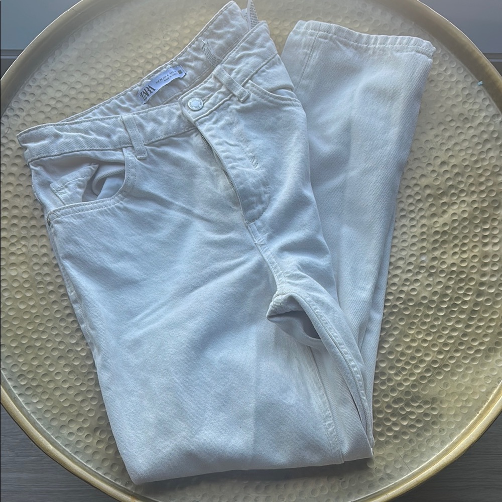 Zara Cream Denim Pants